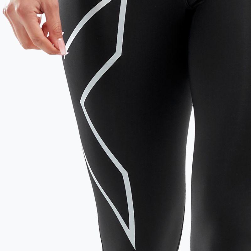 Legginsy treningowe damskie 2XU Core Compression 3/4 black/silver 7