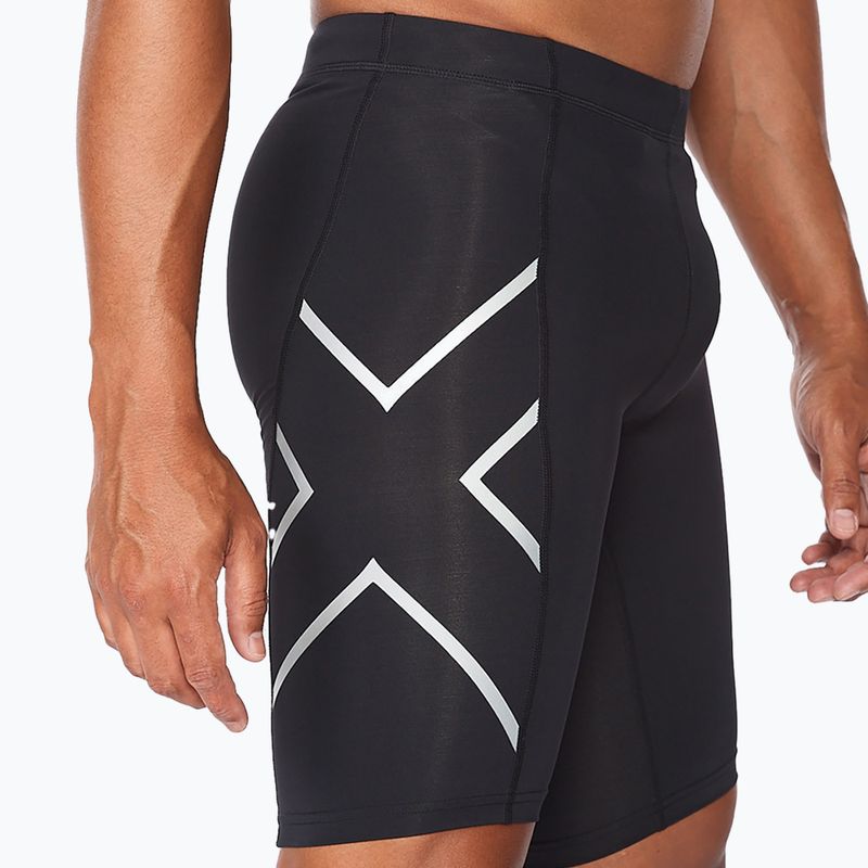 Spodenki treningowe męskie 2XU Core Compression black/silver 4