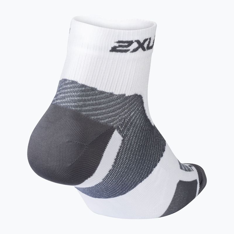 Skarpety 2XU Vectr Ultralight 1/4 Crew white/grey 2