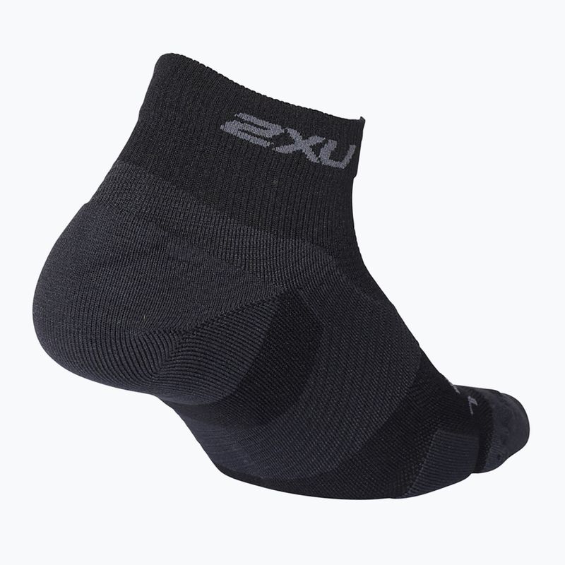 Skarpety 2XU Vectr Light Cushion 1/4 Crew black/titanium 2