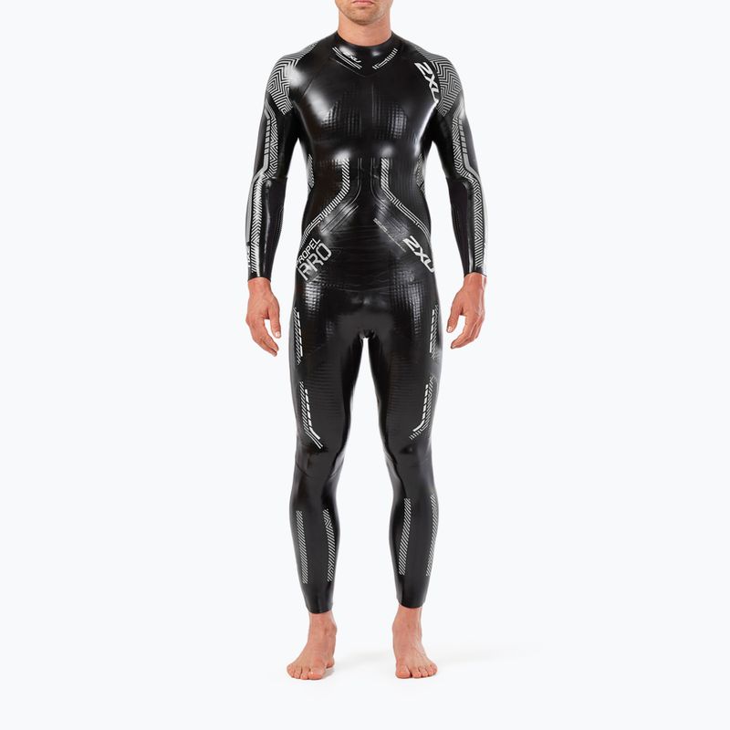 Pianka triathlonowa męska 2XU Propel PRO 3 mm black/silver