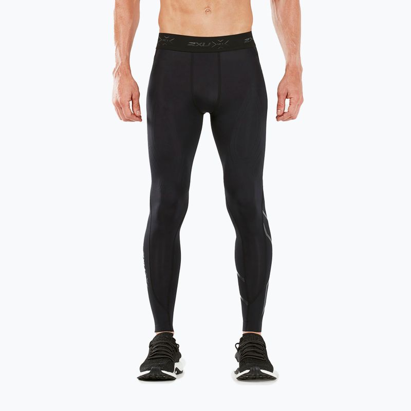 Legginsy treningowe męskie 2XU Force Compression black/nero 4