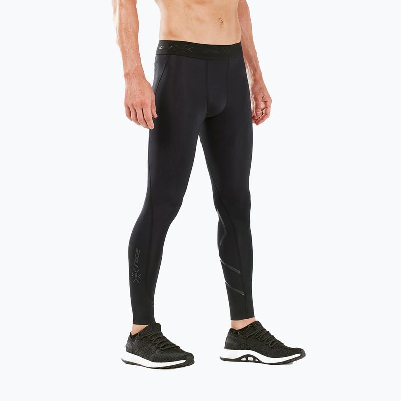 Legginsy treningowe męskie 2XU Force Compression black/nero 6
