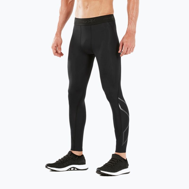 Legginsy treningowe męskie 2XU Force Compression black/nero 7