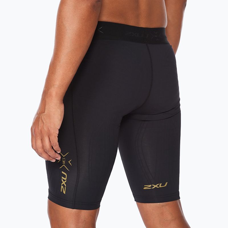 Spodenki treningowe męskie 2XU Force Compression black/gold 4