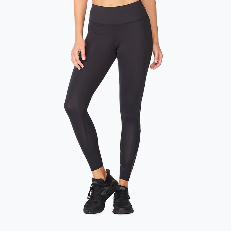 Legginsy treningowe damskie 2XU Force Mid-Rise Compression black/nero 6