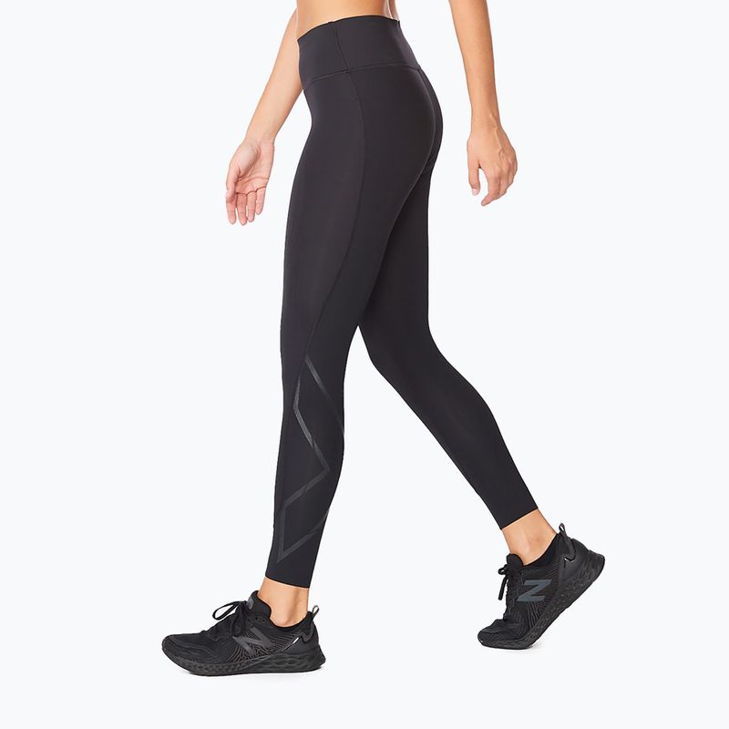 Legginsy treningowe damskie 2XU Force Mid-Rise Compression black/nero 7