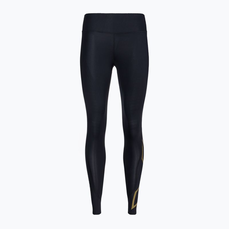 Legginsy treningowe damskie 2XU Force Mid-Rise Compression black/gold 6