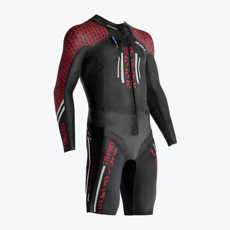Pianka triathlonowa męska 2XU Swimrun PRO 8 mm black/flame scarlet