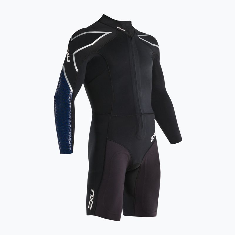 Pianka triathlonowa męska 2XU Swimrun 1 3 mm black/blue surf print