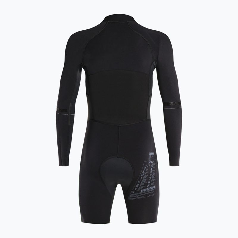 Pianka triathlonowa męska 2XU Swimrun 1 3 mm black/blue surf print 5
