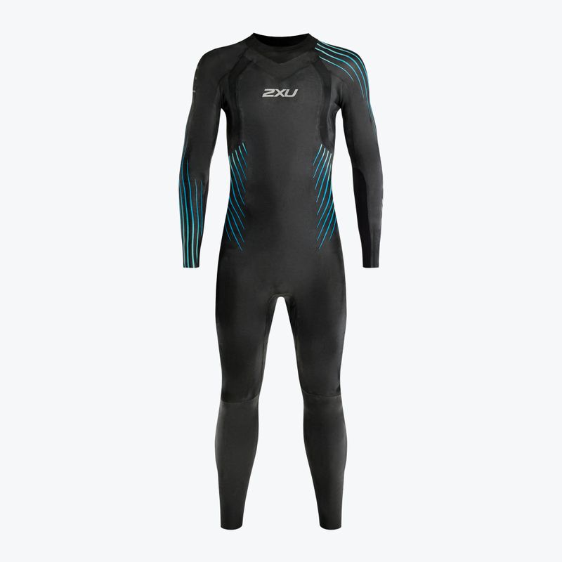 Pianka triathlonowa męska 2XU Propel:1 5 mm black/blue ombre 2