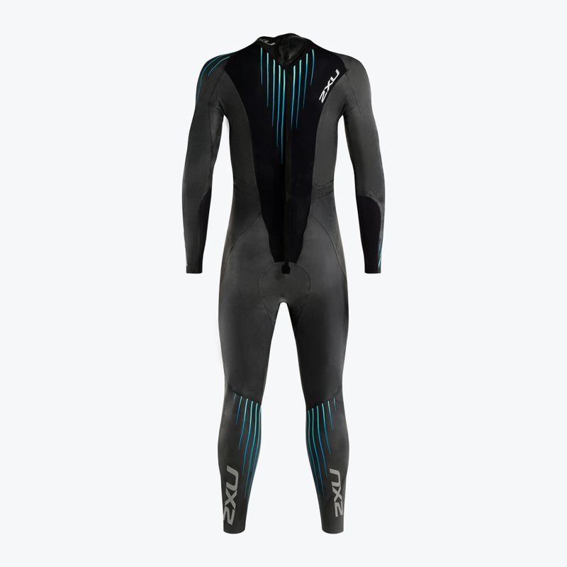 Pianka triathlonowa męska 2XU Propel:1 5 mm black/blue ombre 3