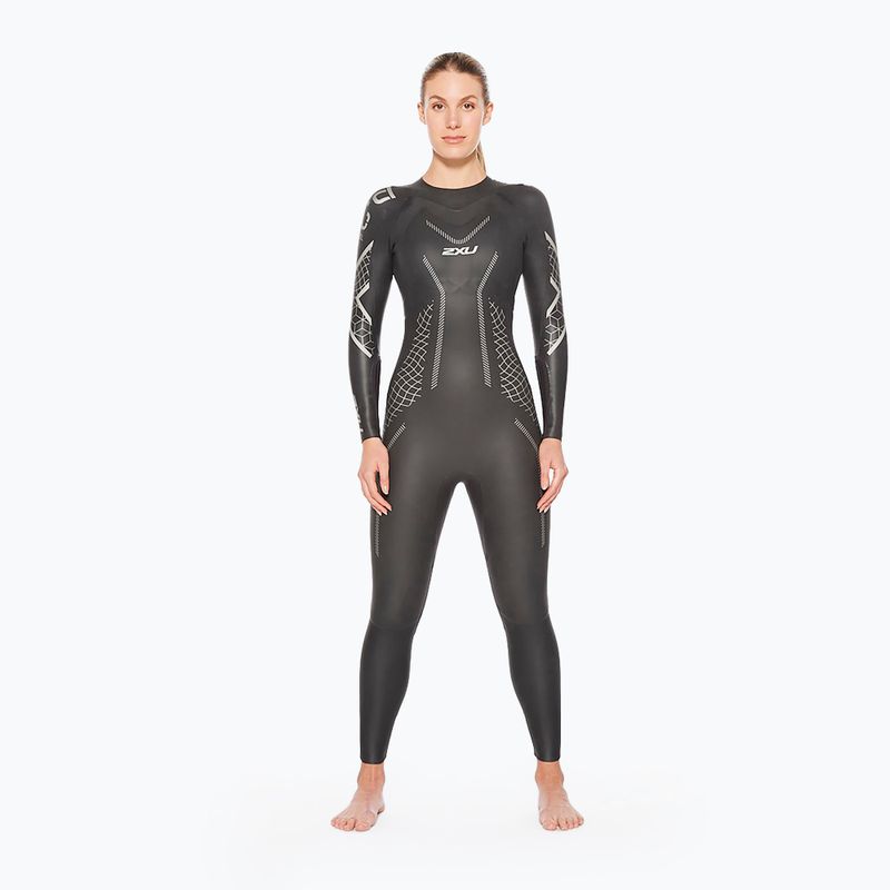 Pianka triathlonowa damska 2XU Propel:2 5 mm black/textural geo