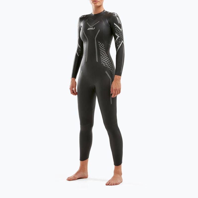 Pianka triathlonowa damska 2XU Propel:2 black/textural geo 2