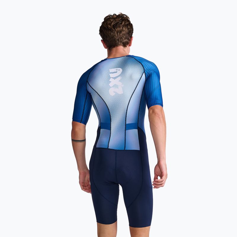 Kombinezon triathlonowy męski 2XU Aero Sleeved midnight/white 2