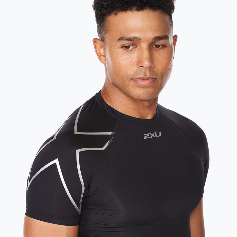 Koszulka treningowa męska 2XU Core Compression black/silver 4