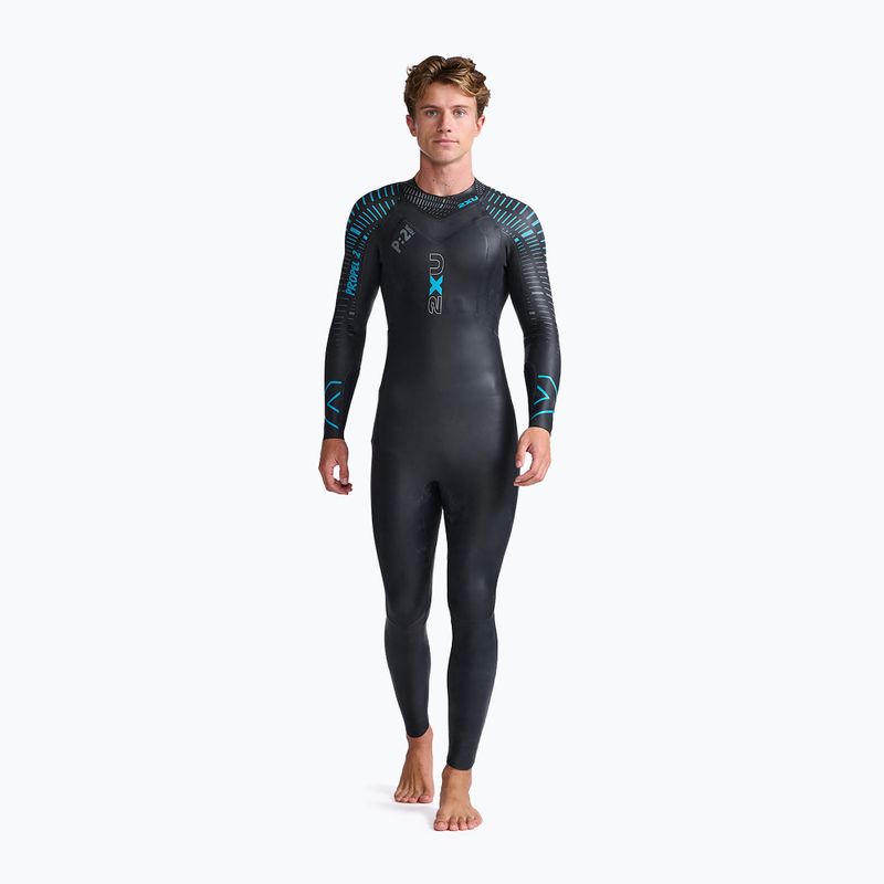 Pianka triathlonowa męska 2XU Propel:2 5 mm black/aloha