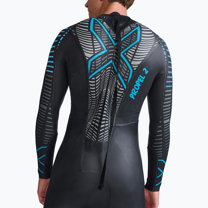 Pianka triathlonowa męska 2XU Propel:2 5 mm black/aloha 4