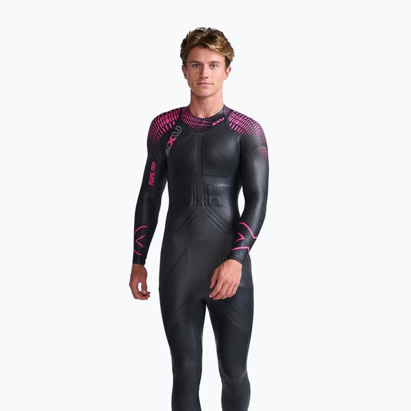 Pianka triathlonowa męska 2XU Propel PRO 3 mm black/punk pink