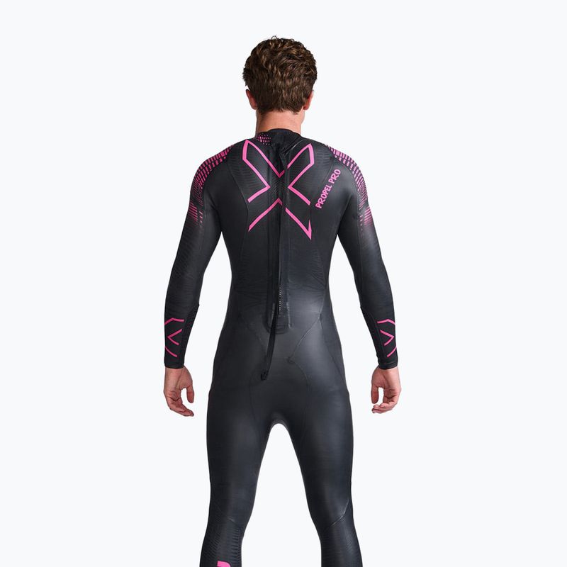 Pianka triathlonowa męska 2XU Propel PRO 3 mm black/punk pink 2