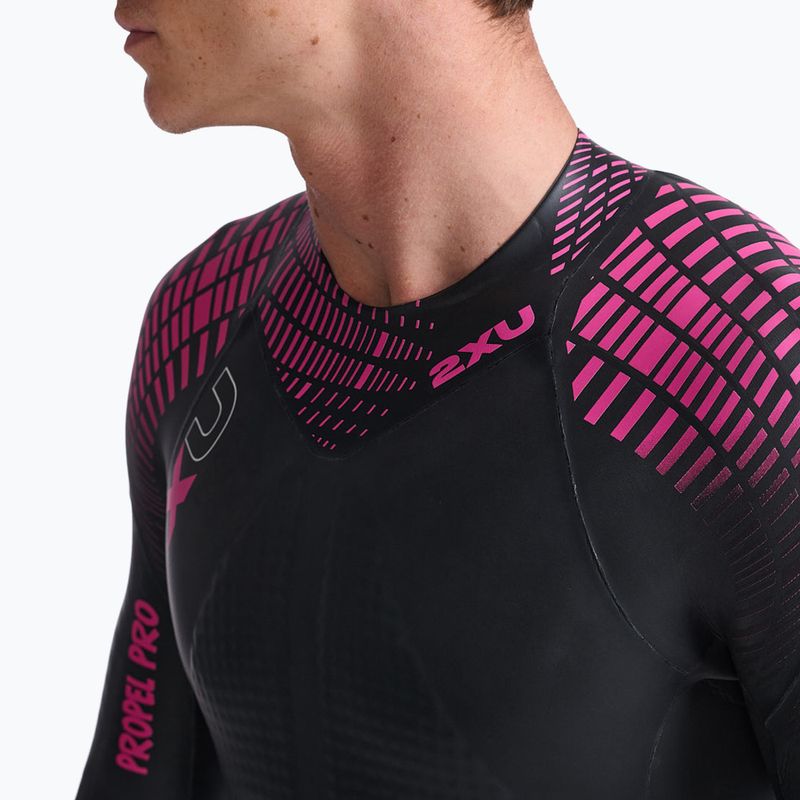 Pianka triathlonowa męska 2XU Propel PRO 3 mm black/punk pink 7