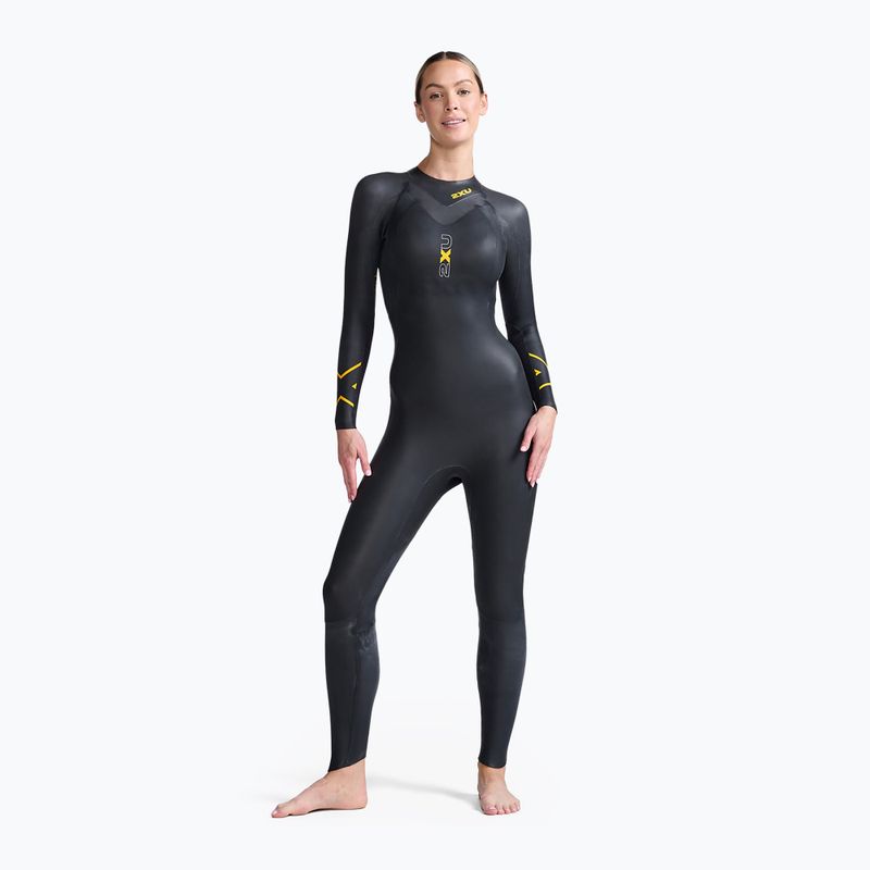 Pianka triathlonowa damska 2XU Propel:1 5 mm black/ambition WW4994C