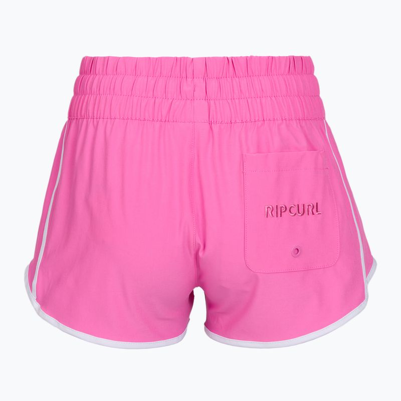 Szorty kąpielowe damskie Rip Curl High Waist Retro Volley 3" super pink 7