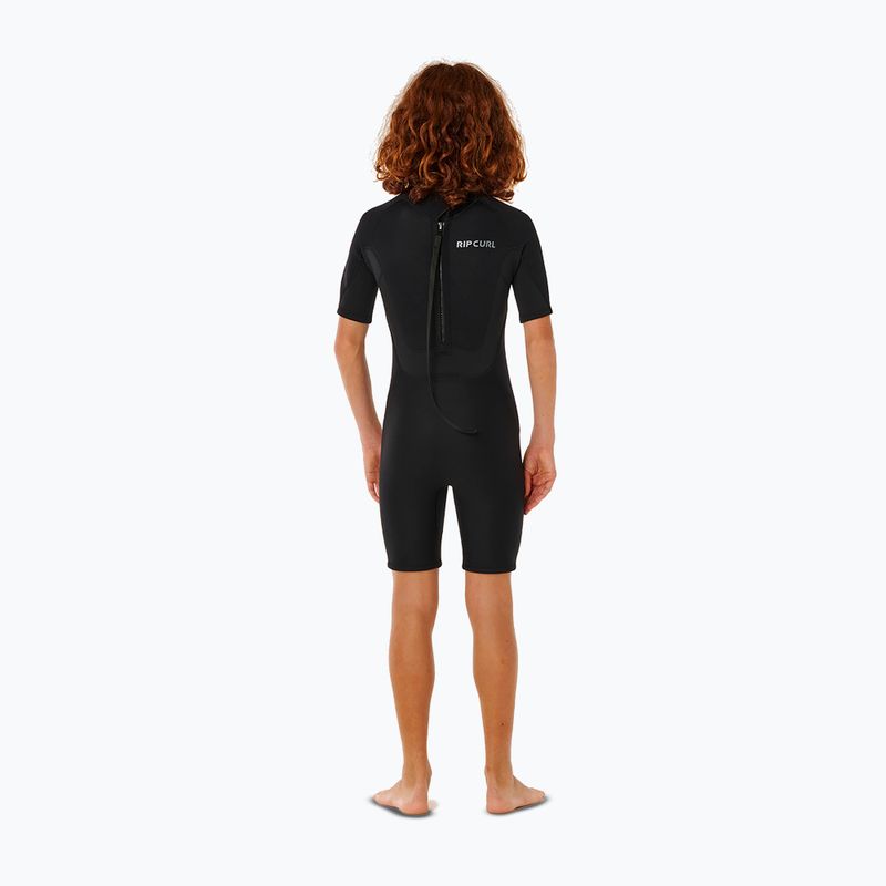 Pianka do pływania dziecięca Rip Curl Trad 2/2mm Back Zip Springsuit black 2