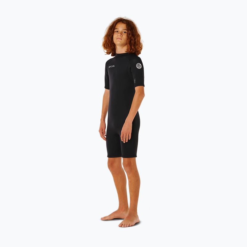 Pianka do pływania dziecięca Rip Curl Trad 2/2mm Back Zip Springsuit black 3