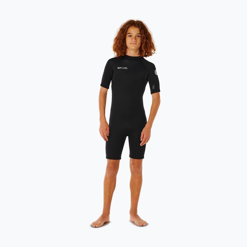 Pianka do pływania dziecięca Rip Curl Trad 2/2mm Back Zip Springsuit black 4