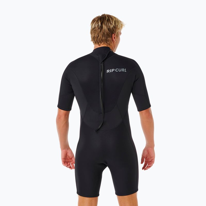 Pianka do pływania męska Rip Curl Trad 2/2 mm Back Zip Springsuit black 2