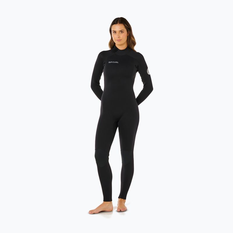 Pianka do pływania damska Rip Curl Trad 3/2 mm Back Zip black 4