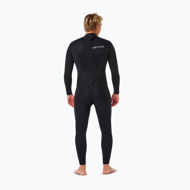 Pianka do pływania męska Rip Curl Trad 4/3 mm Back Zip black 2