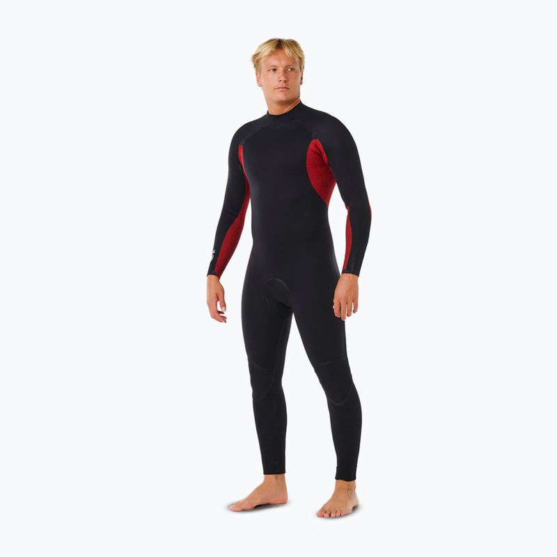 Pianka do pływania męska Rip Curl Trad 4/3 mm Back Zip black 4