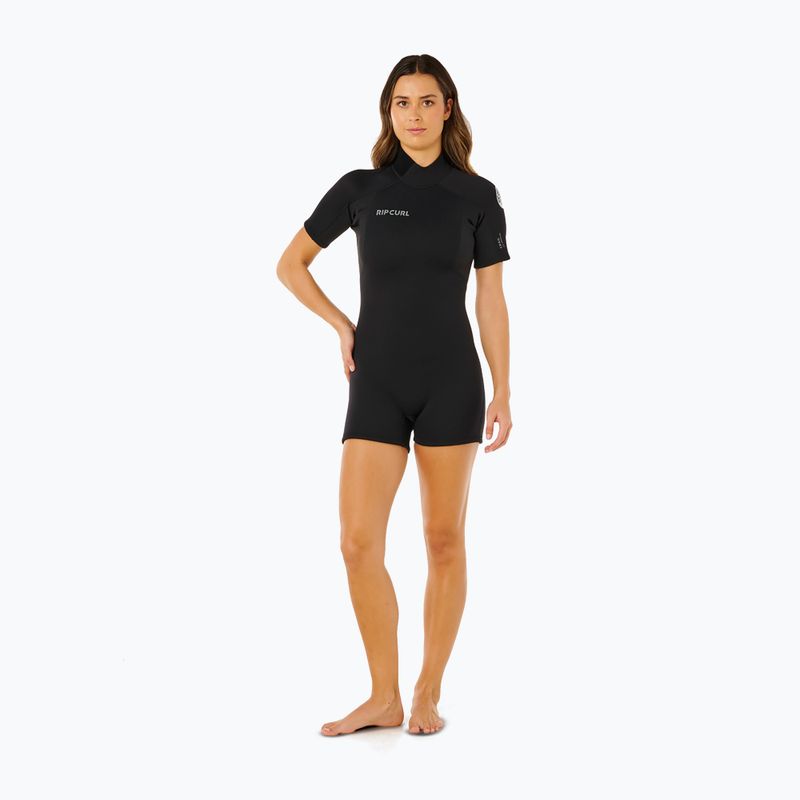 Pianka do pływania damska Rip Curl Trad 2/2 mm Back Zip Springsuit black 2