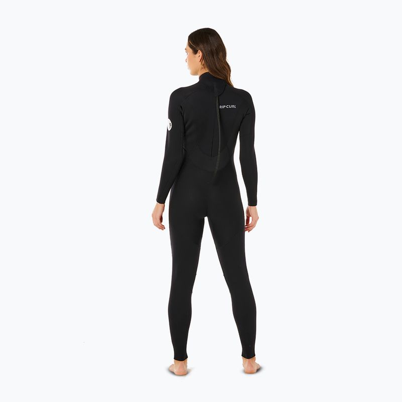 Pianka do pływania damska Rip Curl Trad 4/3 mm Back Zip black 2
