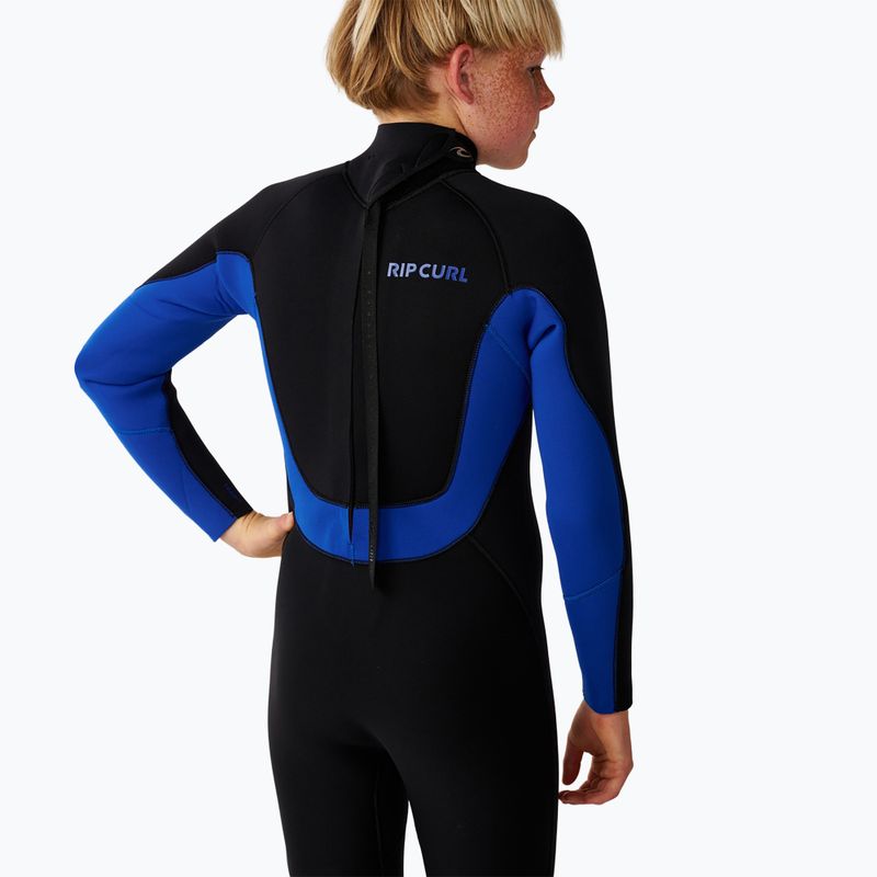 Pianka do pływania dziecięca Rip Curl Trad 3/2 mm Back Zip black/blue 6