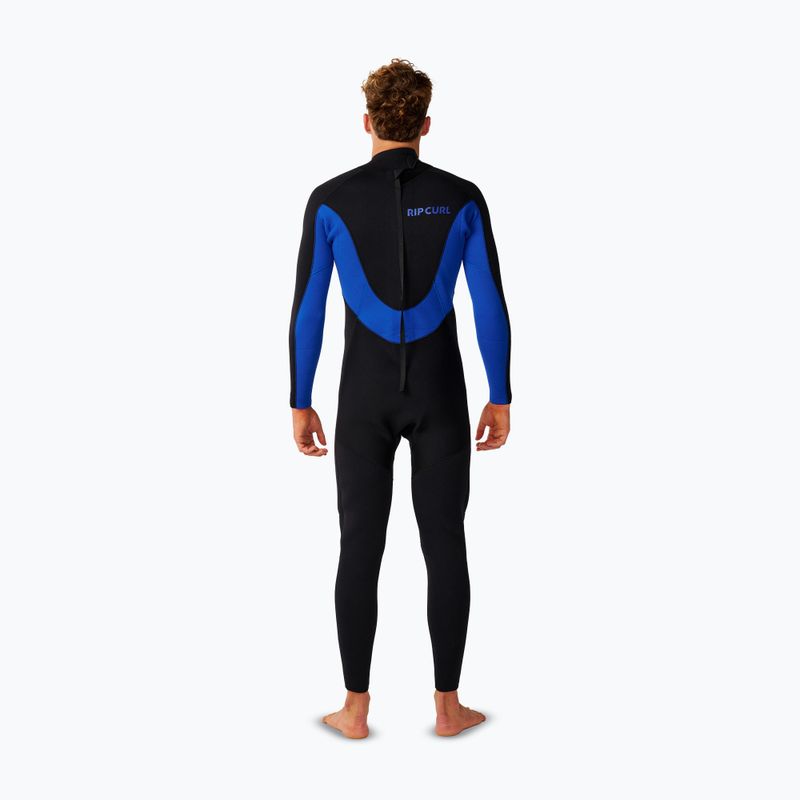Pianka do pływania męska Rip Curl Trad 3/2 mm Back Zip black/blue 2