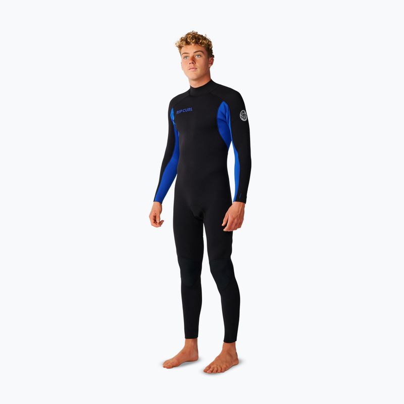Pianka do pływania męska Rip Curl Trad 3/2 mm Back Zip black/blue 3