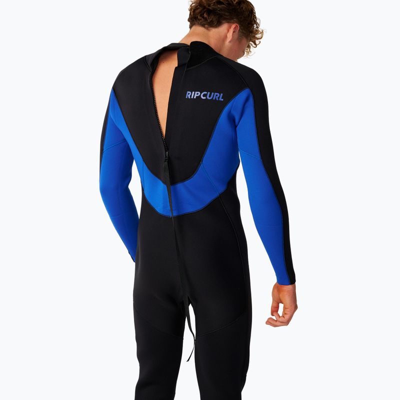 Pianka do pływania męska Rip Curl Trad 3/2 mm Back Zip black/blue 5