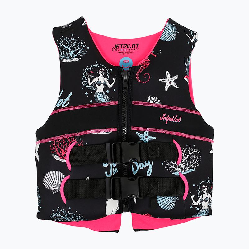 Kamizelka asekuracyjna dziecięca Jetpilot Cause Teen Neo Vest black/pink 5