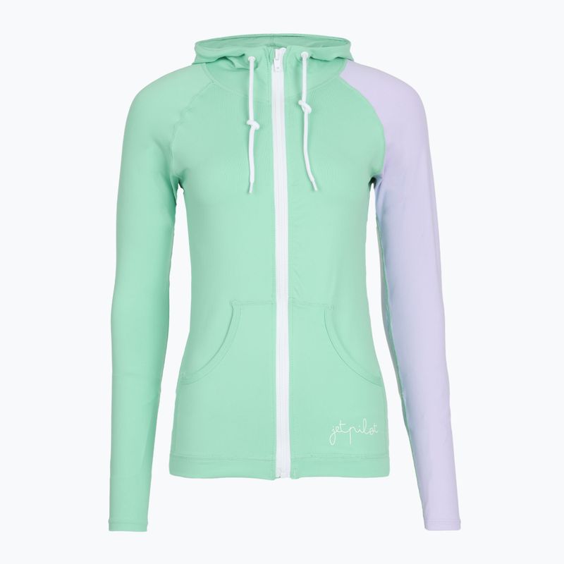 Bluza UV damska Jetpilot Pacer Hooded Rashie teal 4