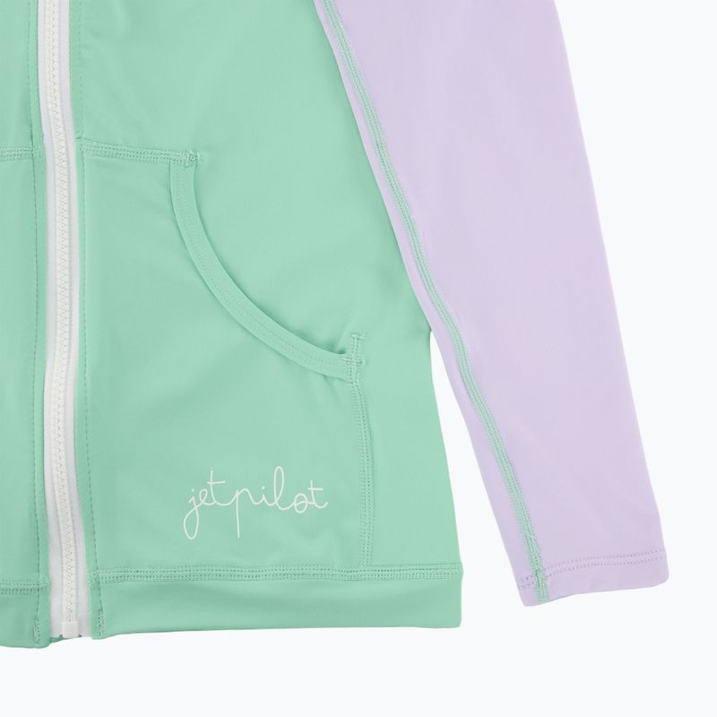 Bluza UV damska Jetpilot Pacer Hooded Rashie teal 6