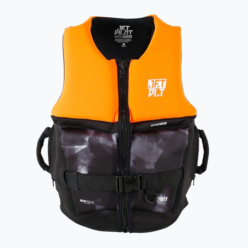 Kamizelka asekuracyjna Jetpilot 3Sxty Hyperflex S-Grip Eco L50 Vest charcoal/orange