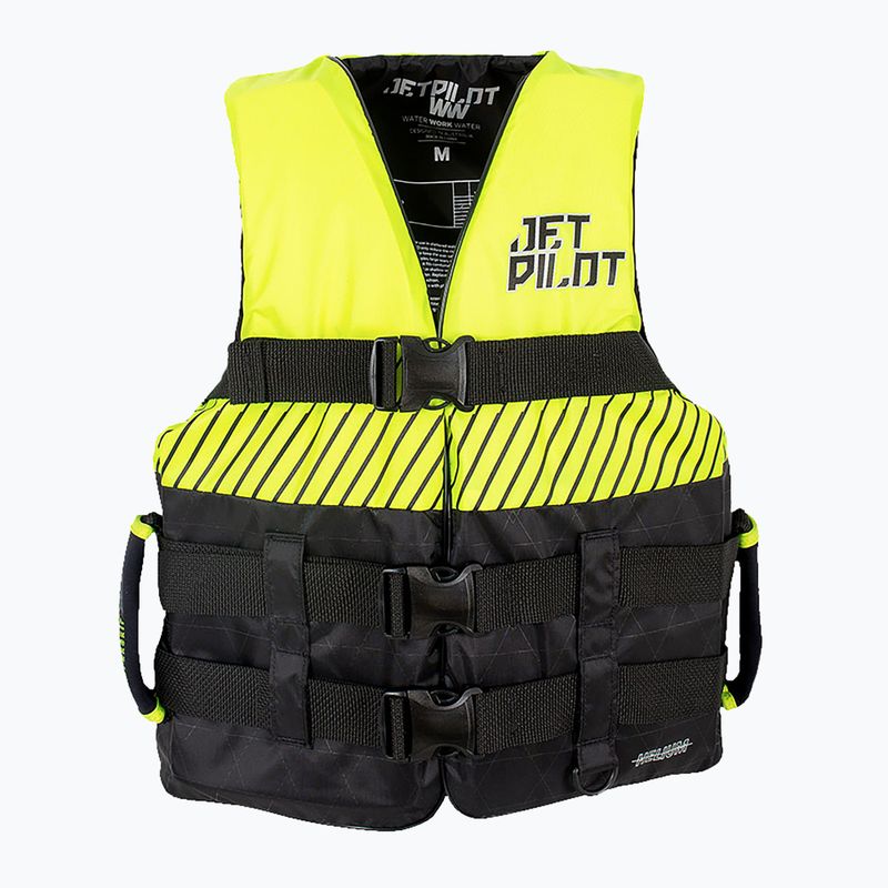 Kamizelka asekuracyjna męska Jetpilot Helium F/E Nylon Vest black/yellow