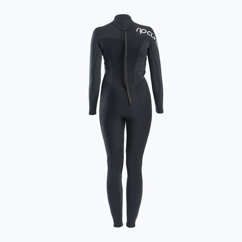Pianka do pływania damska Rip Curl Omega 4/3 mm Back Zip black 2