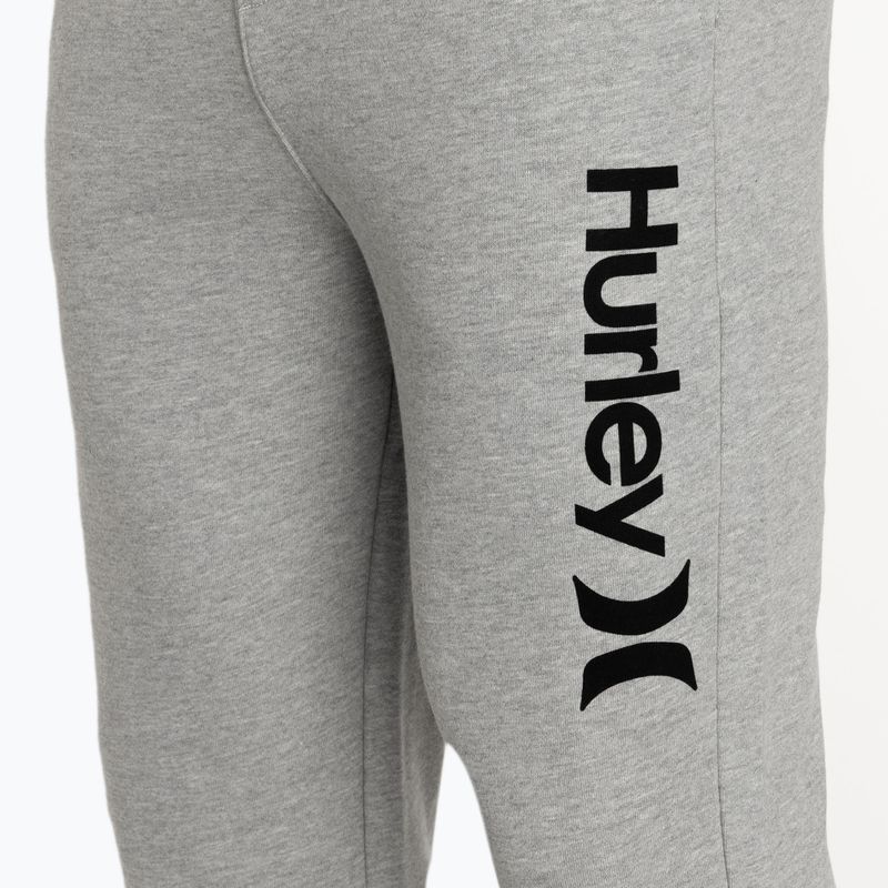 Spodnie męskie Hurley One&Only Track dark heather grey 3