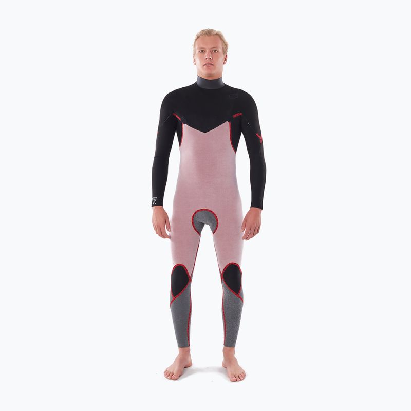 Pianka do pływania męska Rip Curl Dawn Patrol 5/3 mm Chest Zip black 9