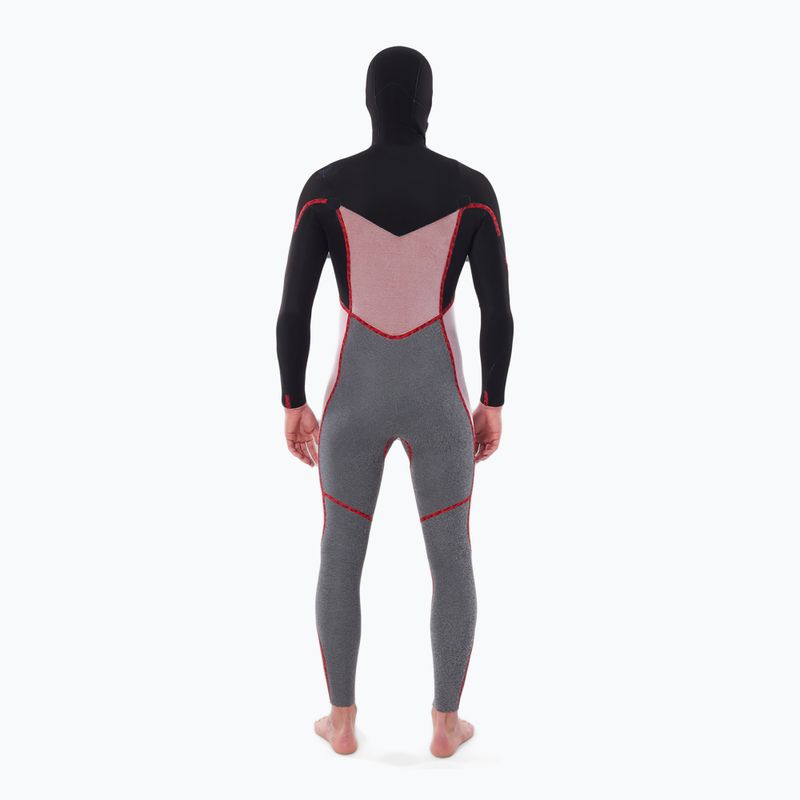 Pianka do pływania męska Rip Curl Dawn Patrol Hooded 5/4mm Chest Zip black 4